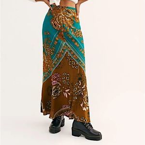 Free People Bali After Hours Floral Print Maxi Skirt
